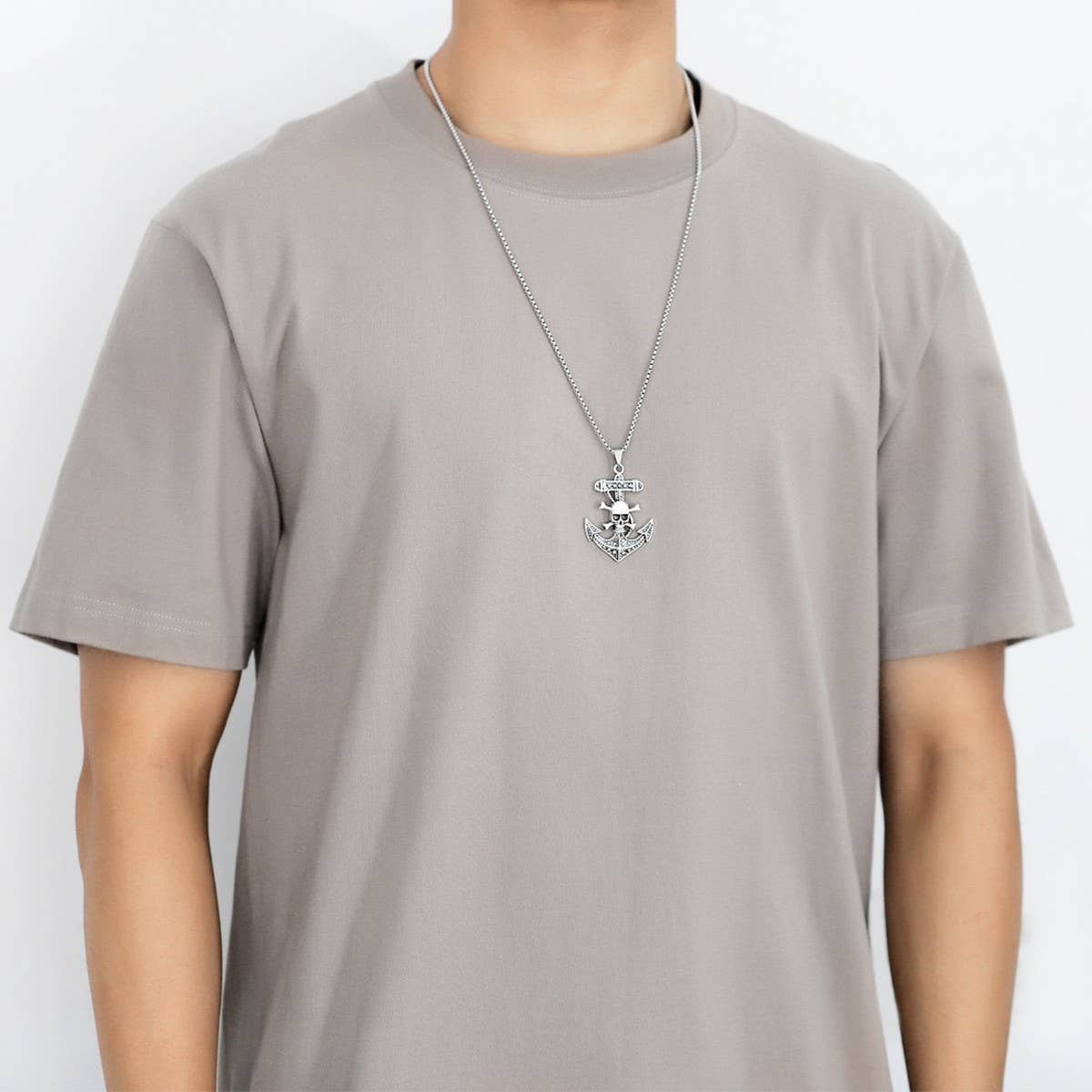 PERSONALIZED HIP-HOP PIRATE SKULL PENDANT NECKLACE_CWAJE0971