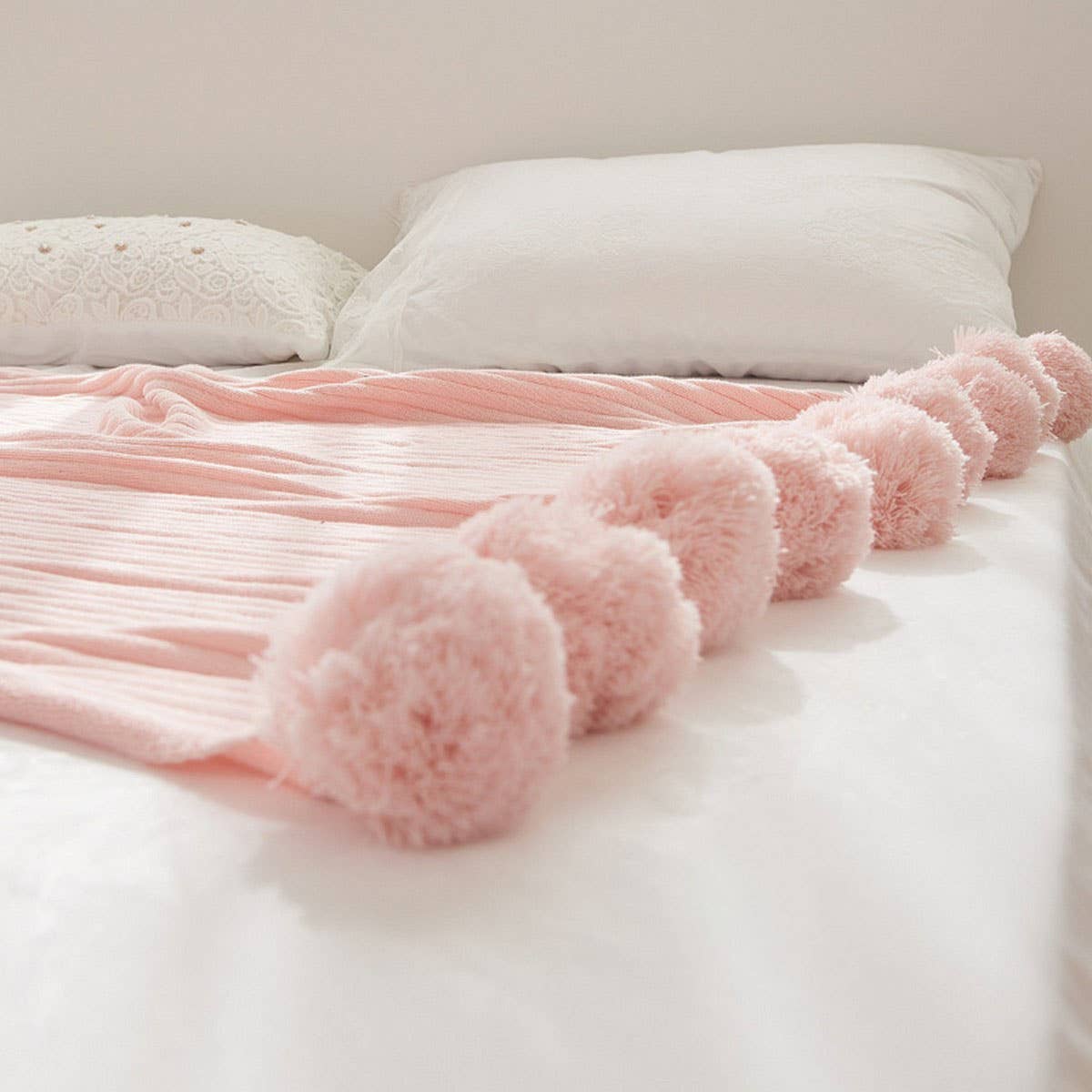 NEW KNITTED BALL AIR CONDITIONING THROW BLANKET