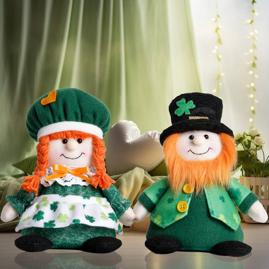 ST. PATRICK'S DAY PARTY APRON SUIT RUDOLPH DOLL_CWMM3448