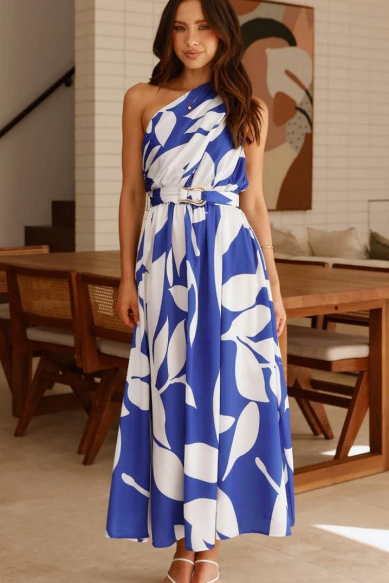 CWDMD5865_NEW SUMMER SHOULDER BELT SWING DRESS