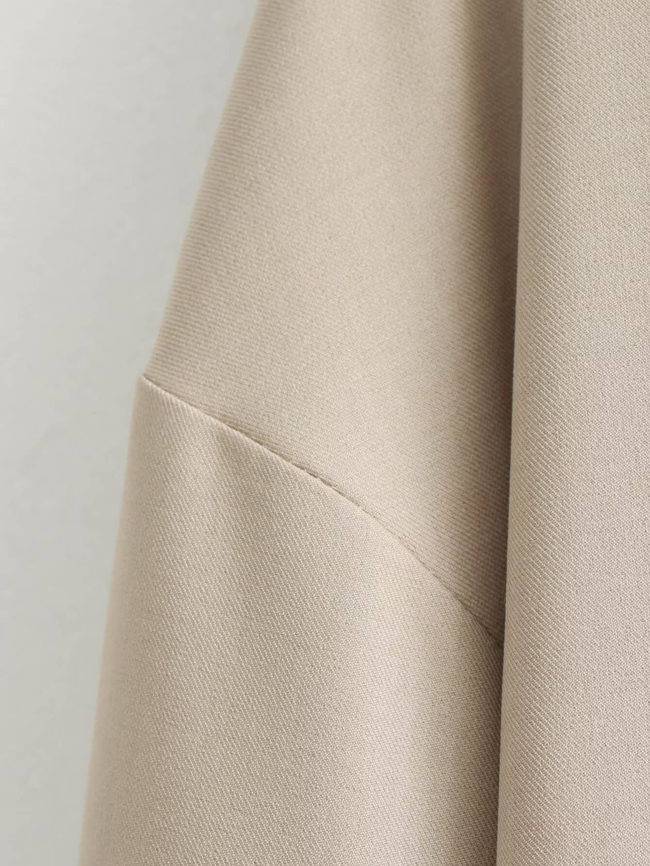 THREADED SUIT COLLAR ZIPPER JACKET