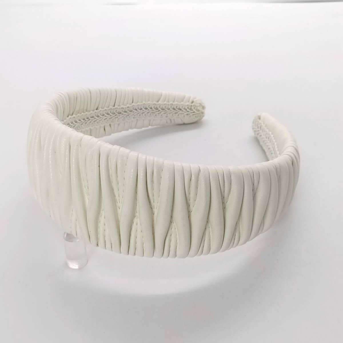 Elegant French Vintage Ruched PU Headband