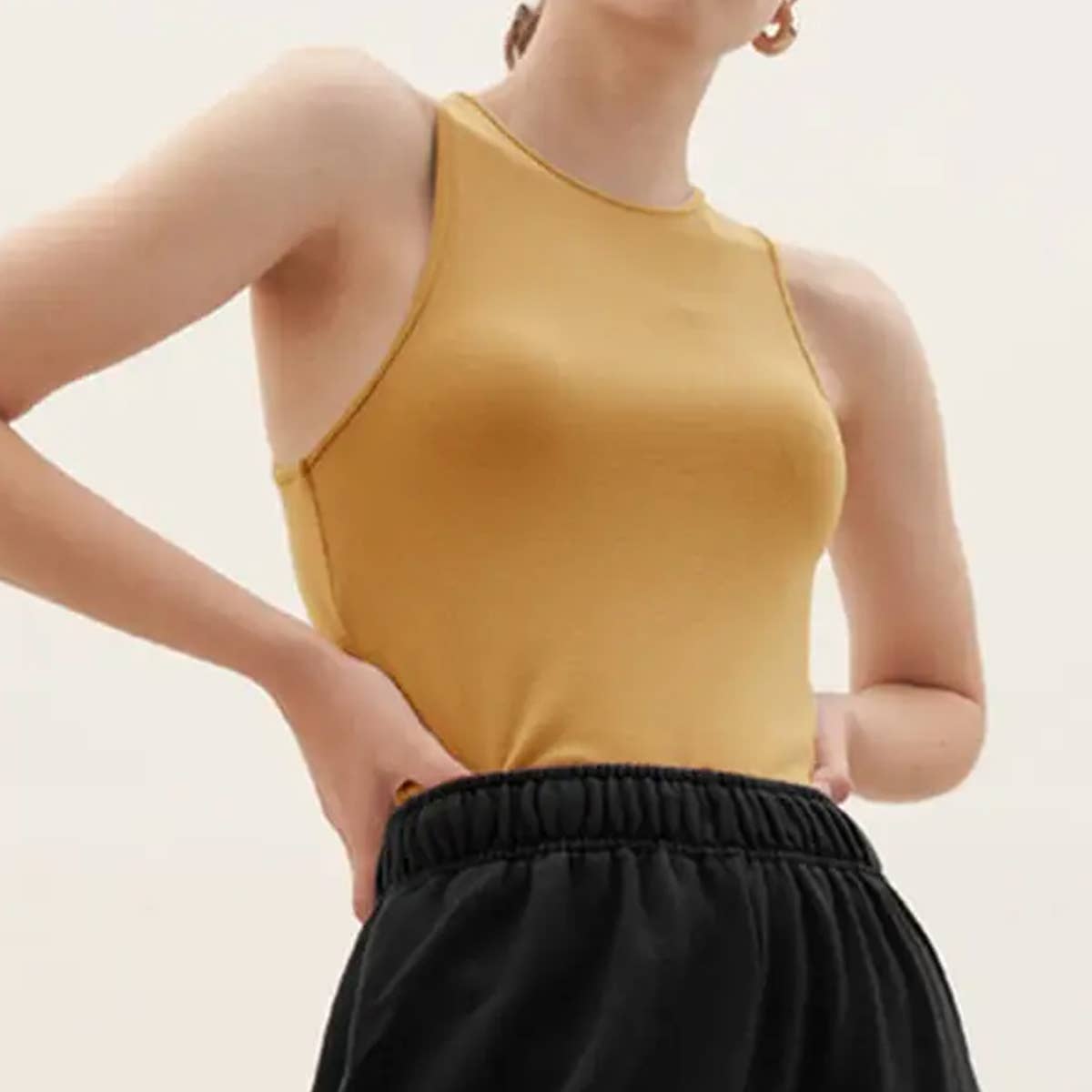 Solid color sports yoga wear sleeveless vest