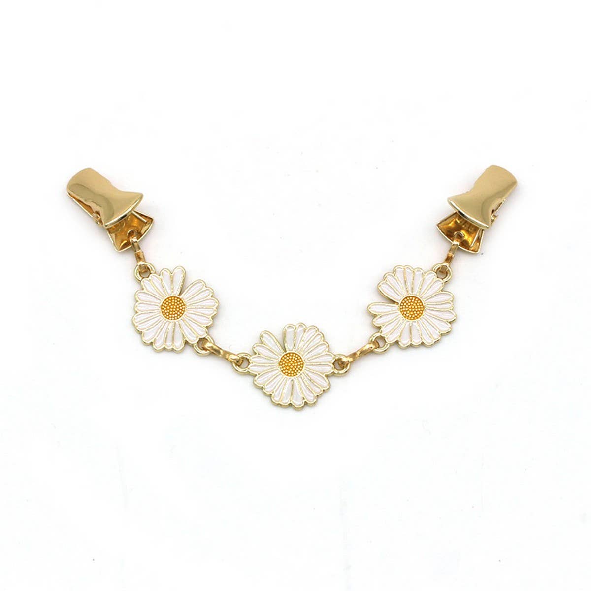 HOT SALE CREATIVE ALLOY DAISY SHAWL CLIP