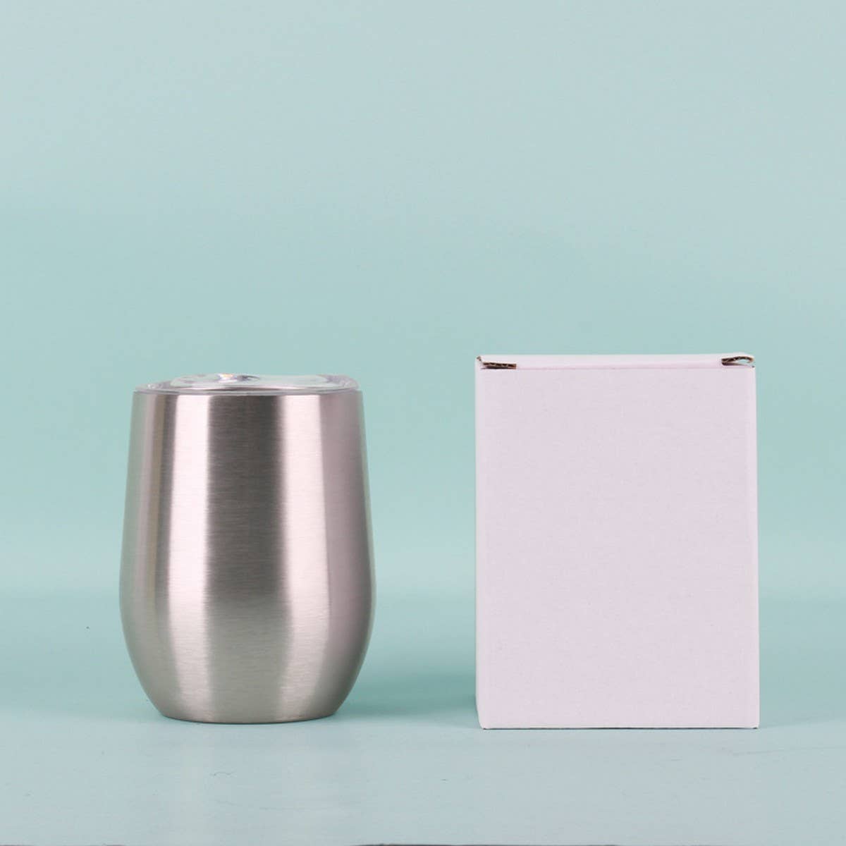 12oz Egg Shape Insulated Wine Tumbler Cup_CWMM7905