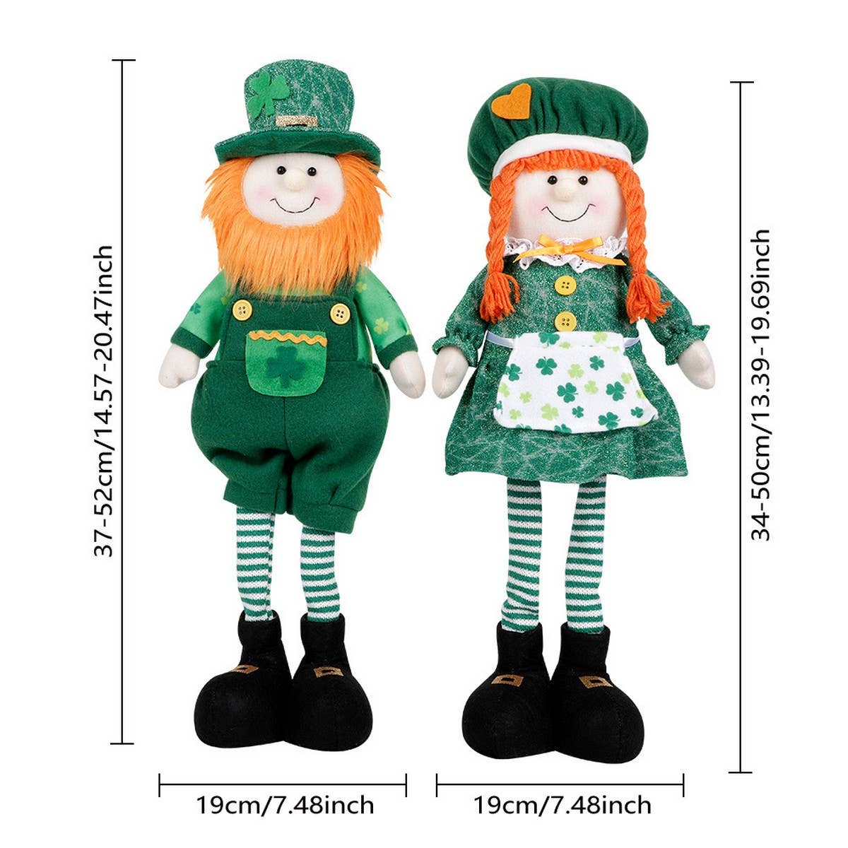 ST. PATRICK'S DAY DOLL GREEN DECORATIONS_CWMM3451