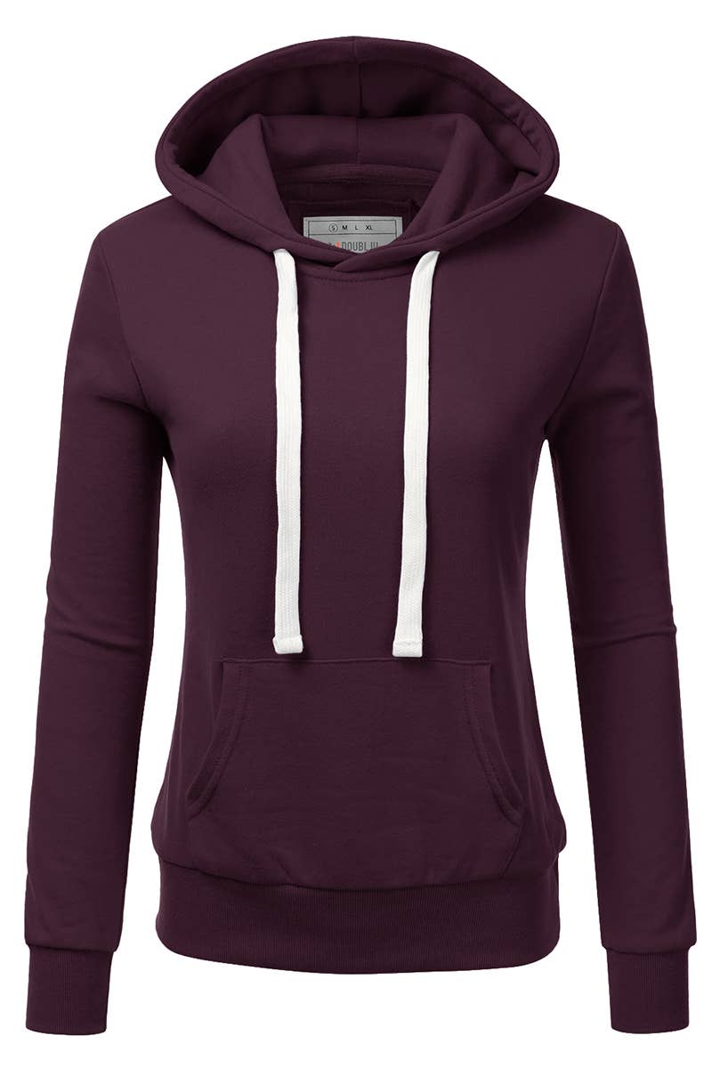 AWOHOL193_Basic Lightweight Pullover Hoodie