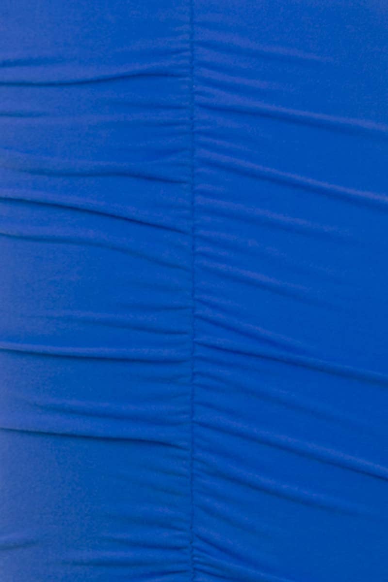 CWBMS070_PLUS Slim Fit Ruched Long Pencil Skirt