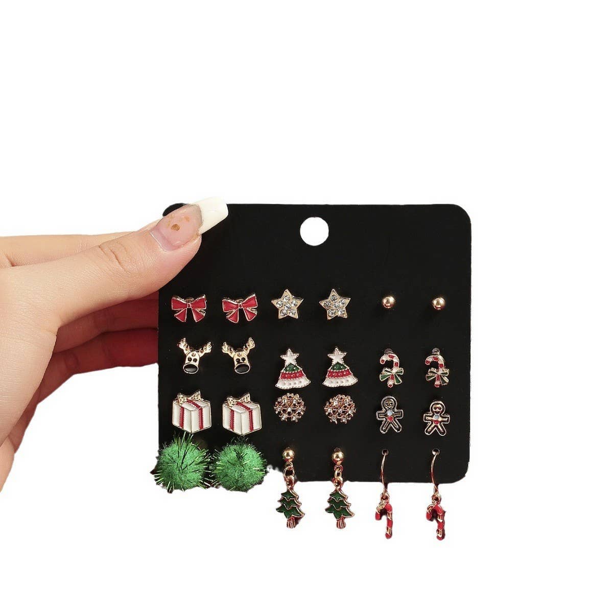 CREATIVE PENDANT DESIGN CHRISTMAS EARRINGS SET