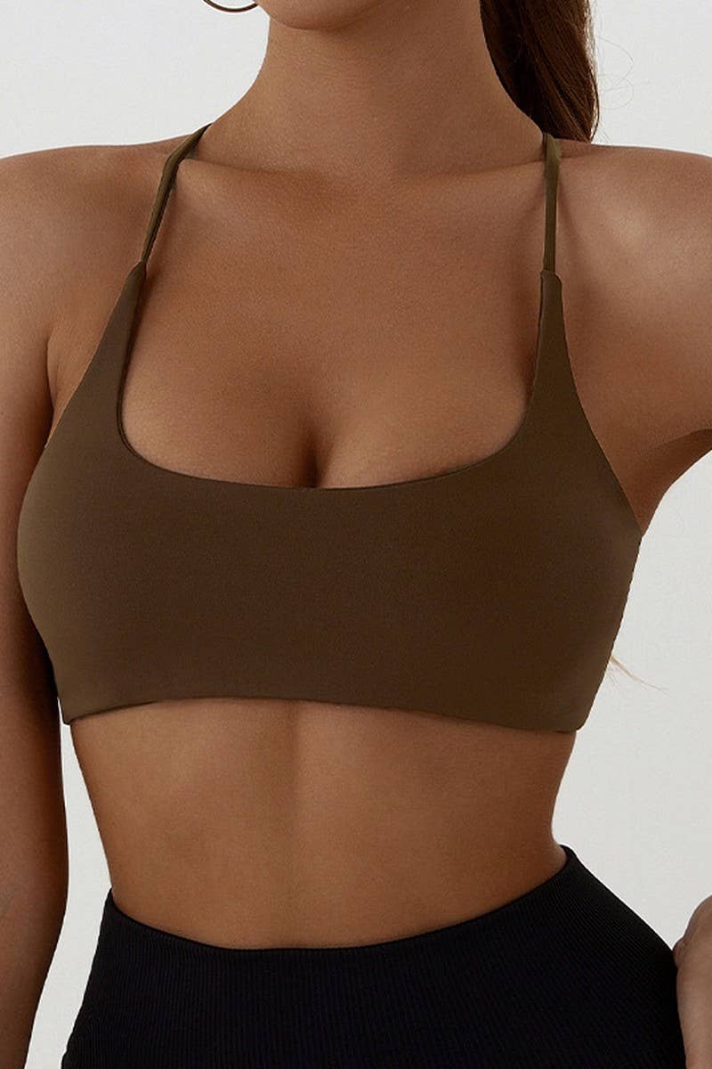 CWMU0510_RUNNING SPORTS FITNESS BACK BEAUTY YOGA BRA