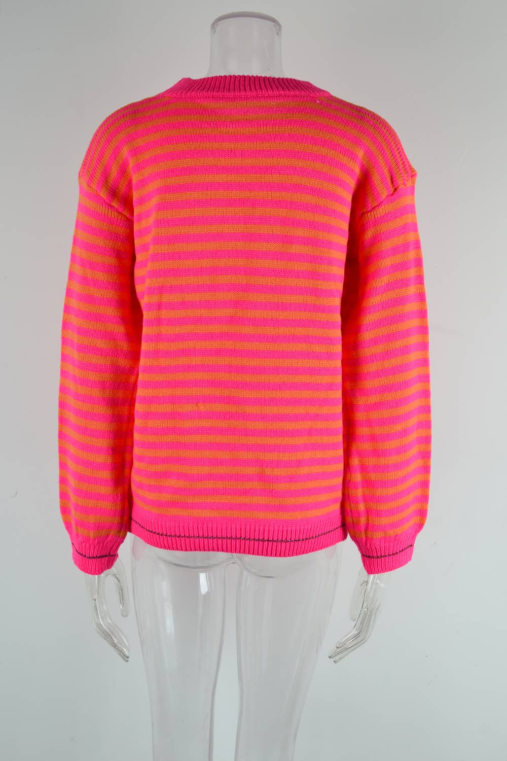 STRIPED CROSS-BORDER LONG-SLEEVED WOMEN KNITWEAR