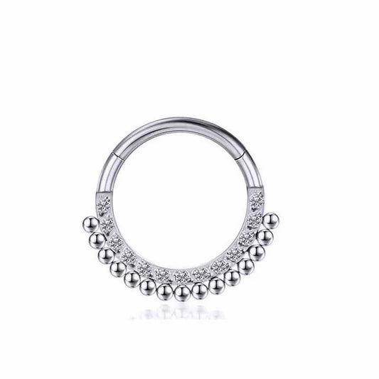 Zircon Closed Nose Ring Piercing Jewelry_CWMM9537
