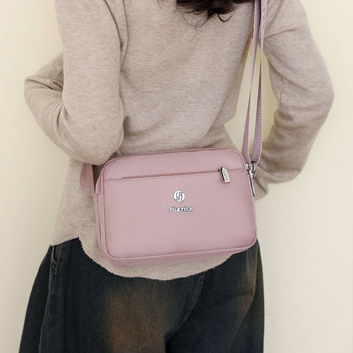 FASHIONABLE SIMPLE SHOULDER MESSENGER BAG_CWAB3499