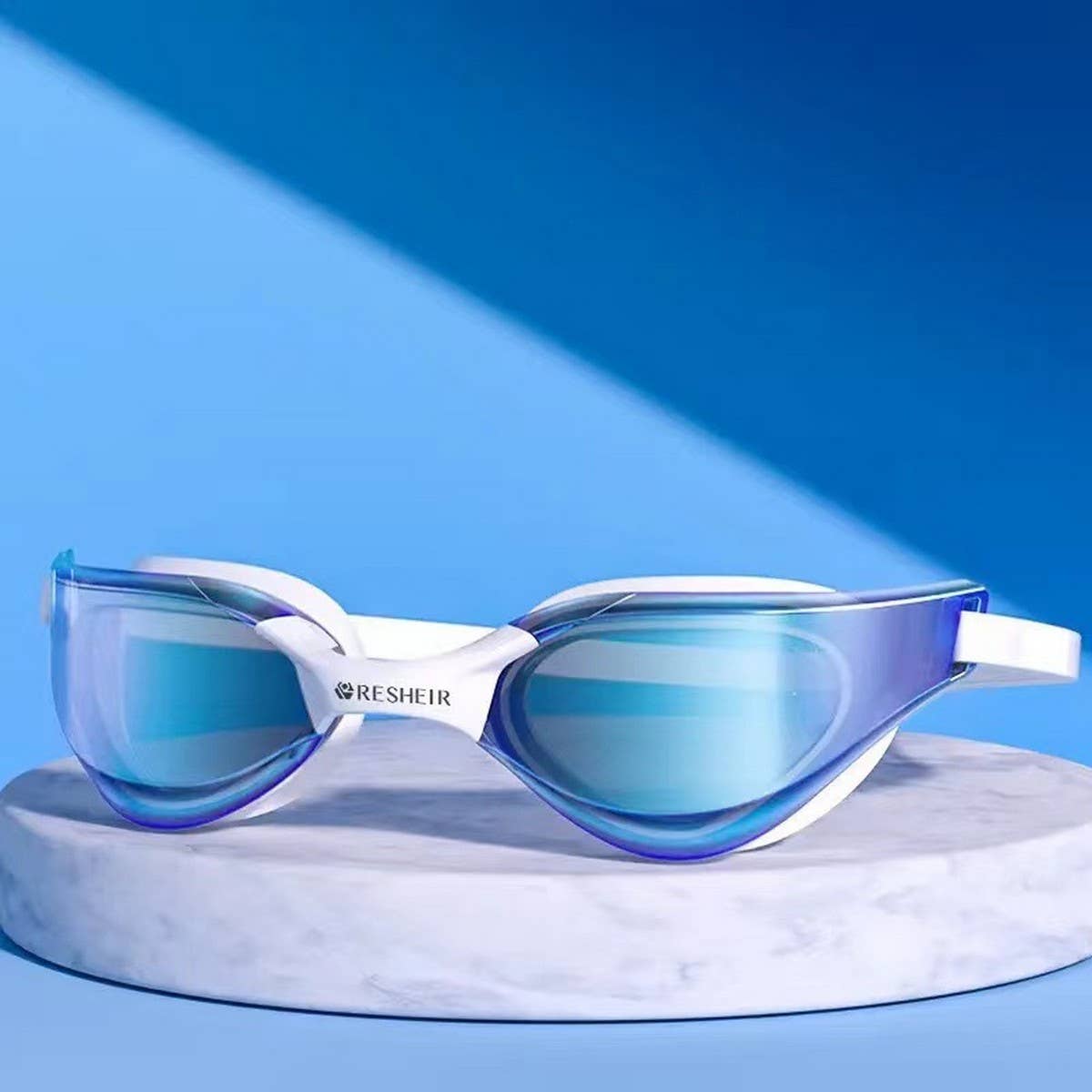 Pro Mirrored Racing Swim Goggles ??Anti-Fog HD_CWMM6636