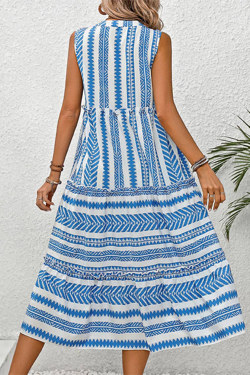 CWDMD4471_SUMMER BOHEMIAN RESORT DRESS