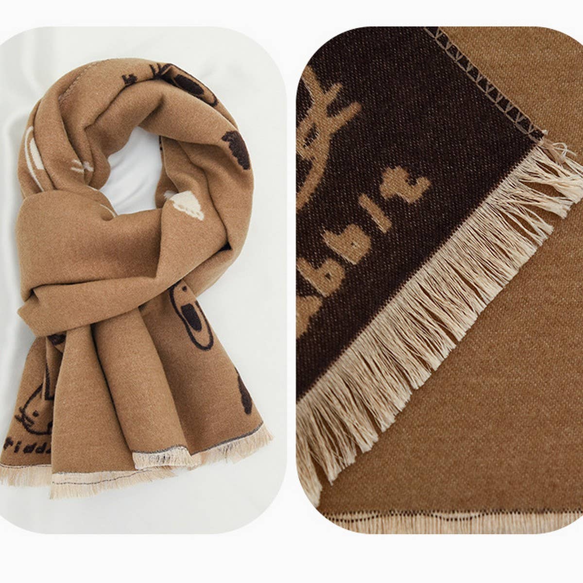 CHILDREN WINDPROOF WARM SHAWL SCARF