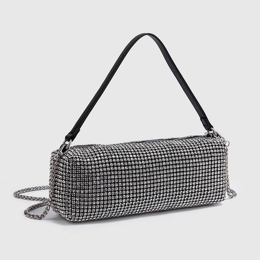 NEW SPARKLING RHINESTONE EVENING TOP HANDBAG_CWAB3599