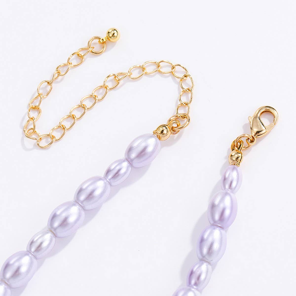 LAVENDER SERIES STACKED PEARL NECKLACE COMBINATION