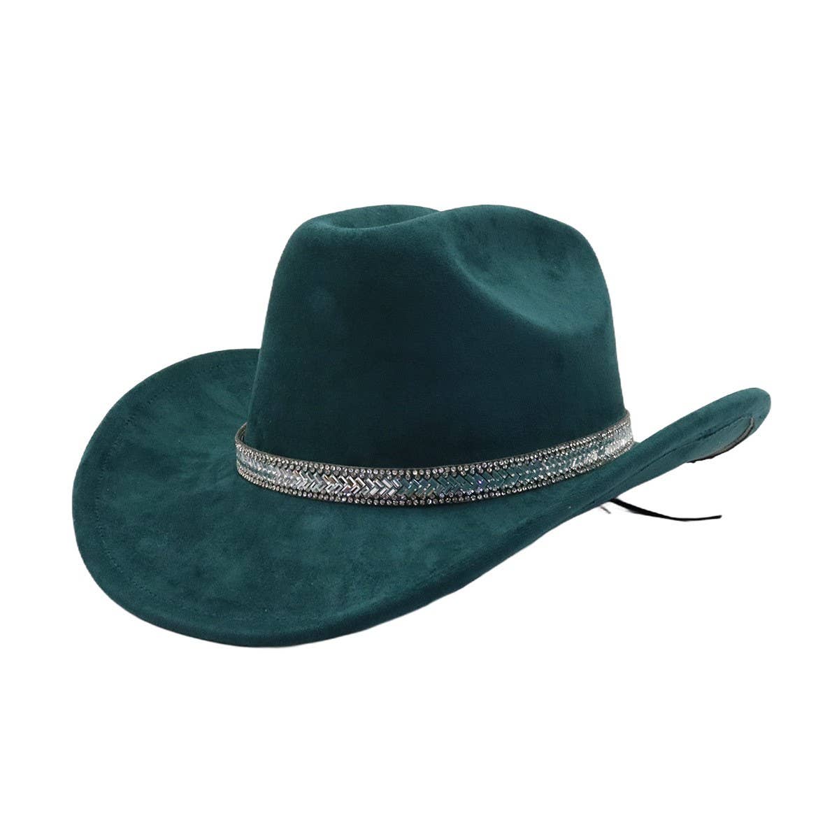 Soft Suede Fedora Hat Western Cowboy Style_CWAH04419
