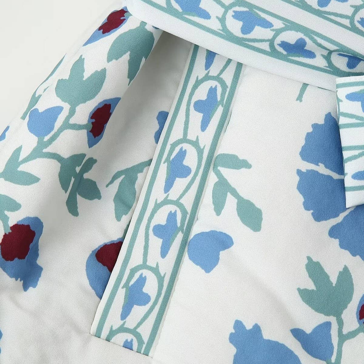 BOW-DECORATED ROUND-NECK CASUAL QUILTED JACKET_CWOJA1556