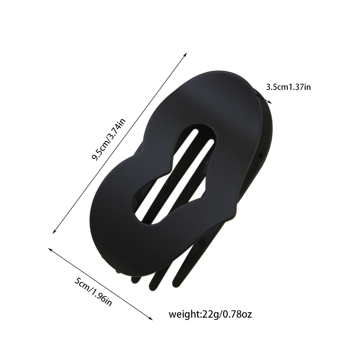 Love Shape Duckbill Clip ? No-Slip Half-Up Pin