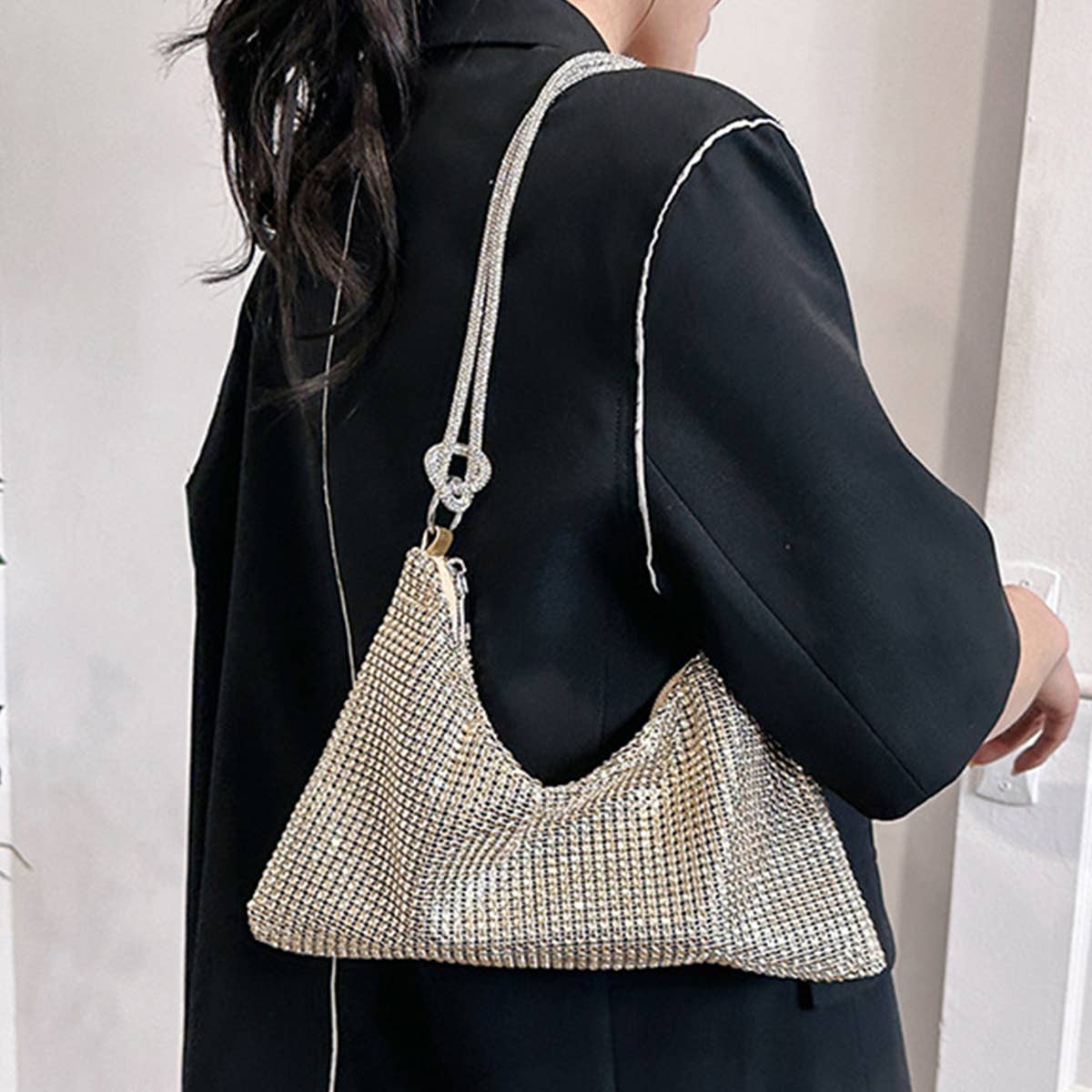 FASHION RHINESTONE RETRO SHOULDER BAG_CWAB0987