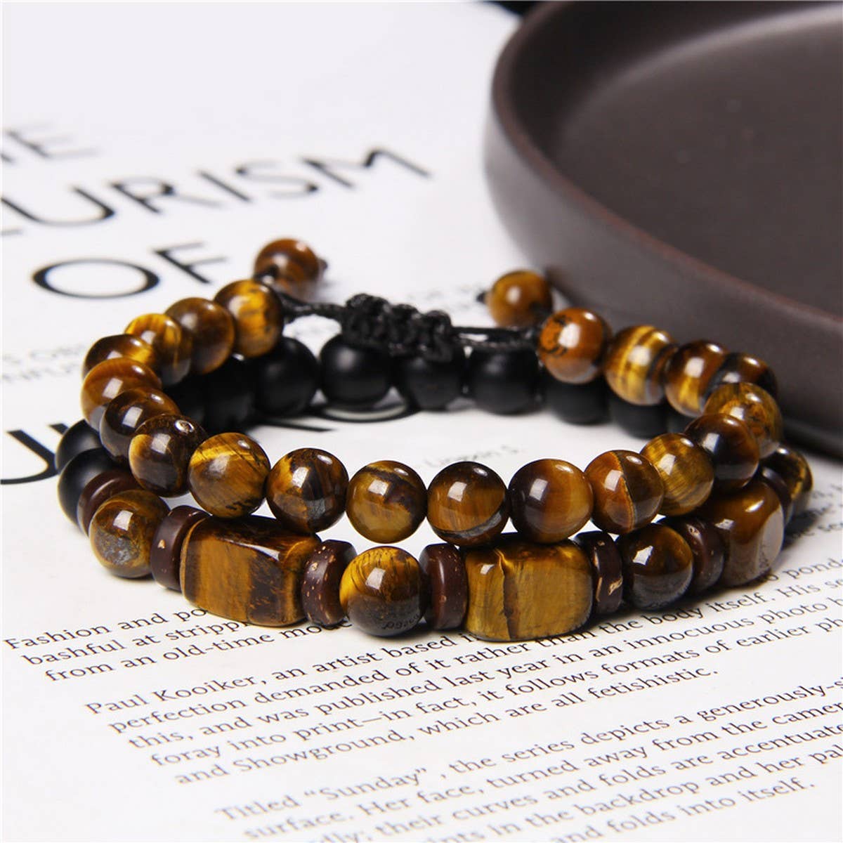 CWAJE3880_FACETED STONE BRAIDED COMBINATION BRACELET