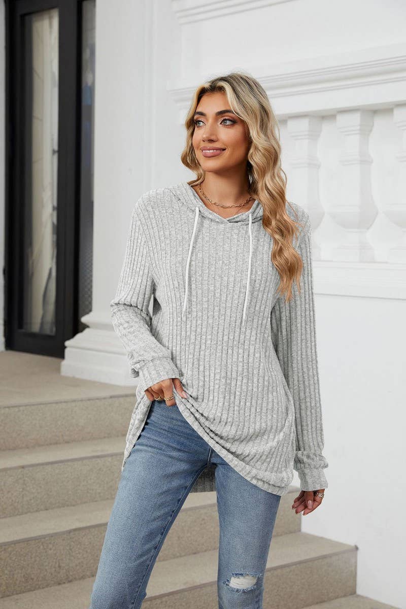 CWOHOL1110_AUTUMN AND WINTER LOOSE HOODED SWEATSHIRT