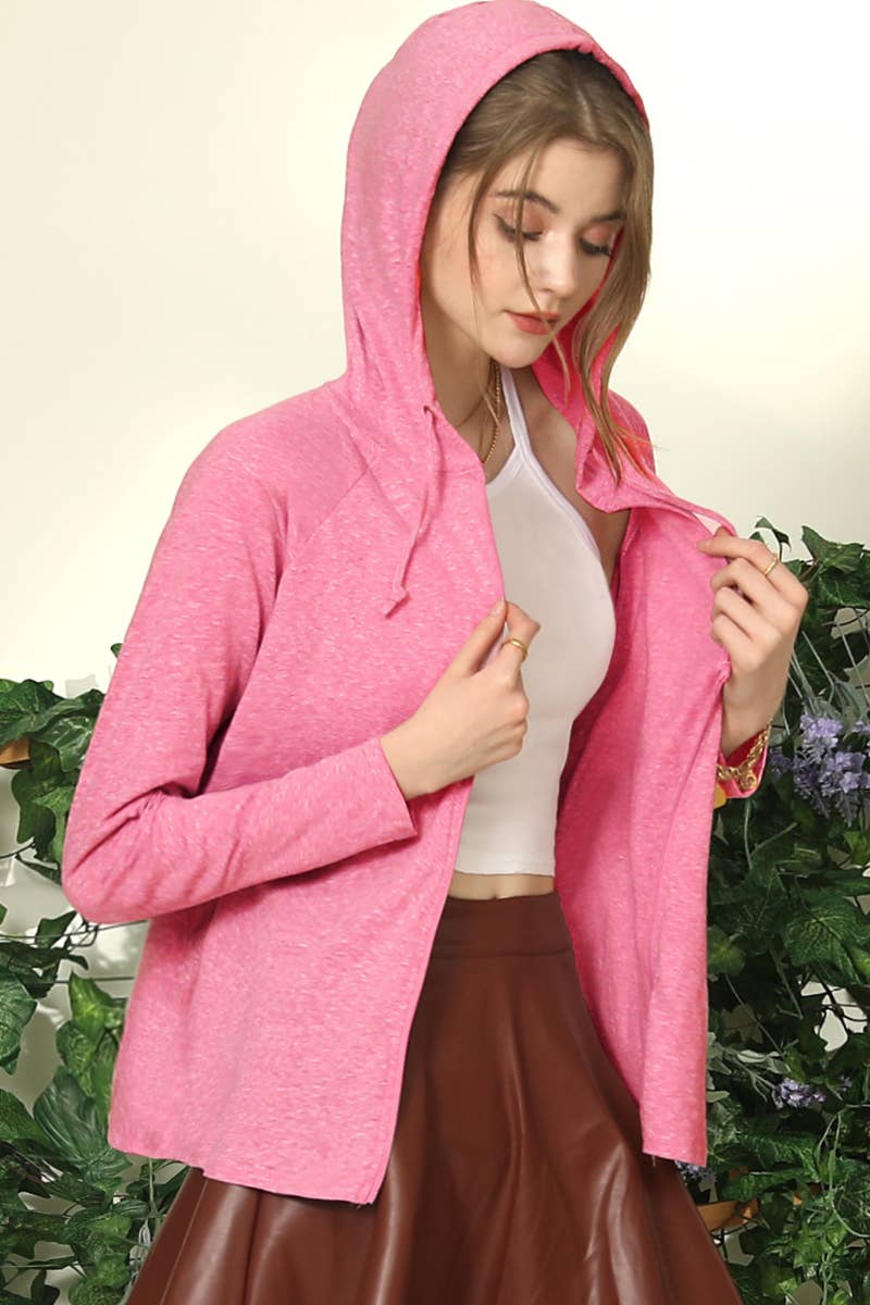 WOMEN FASHION HOODED CARDIGAN_CWOHOL442