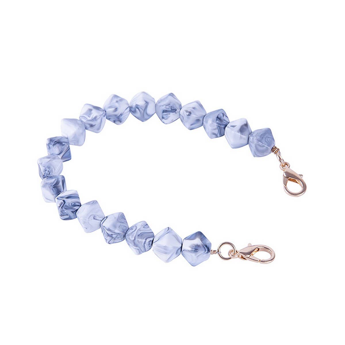 Colorful Acrylic Irregular Bead Bag Chain 11.81in