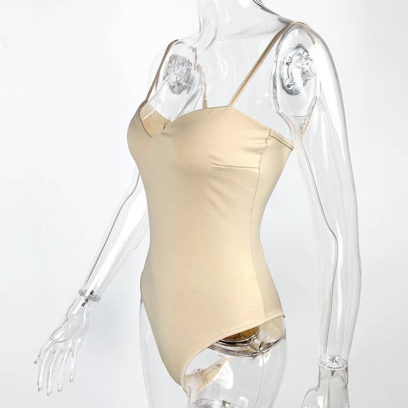 Slim-fit backless tank top sexy bra jumpsuit