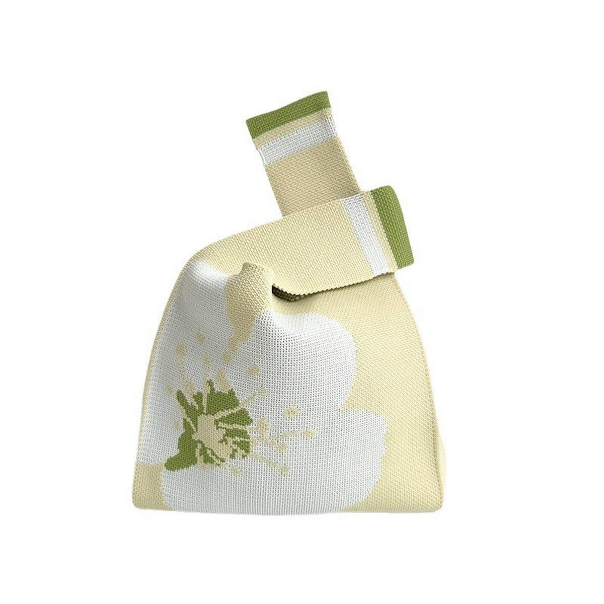 CUTE FLOWER KNITTED WOOL SHOULDER HANDBAG_CWAB2373