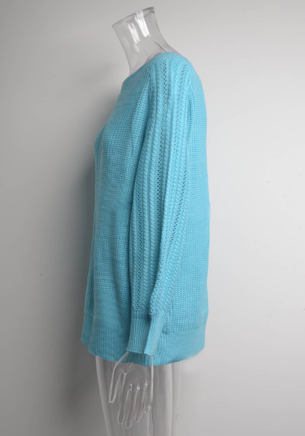 LINE-NECK PERSONALIZED CUT-OUT FASHION KNITWEAR