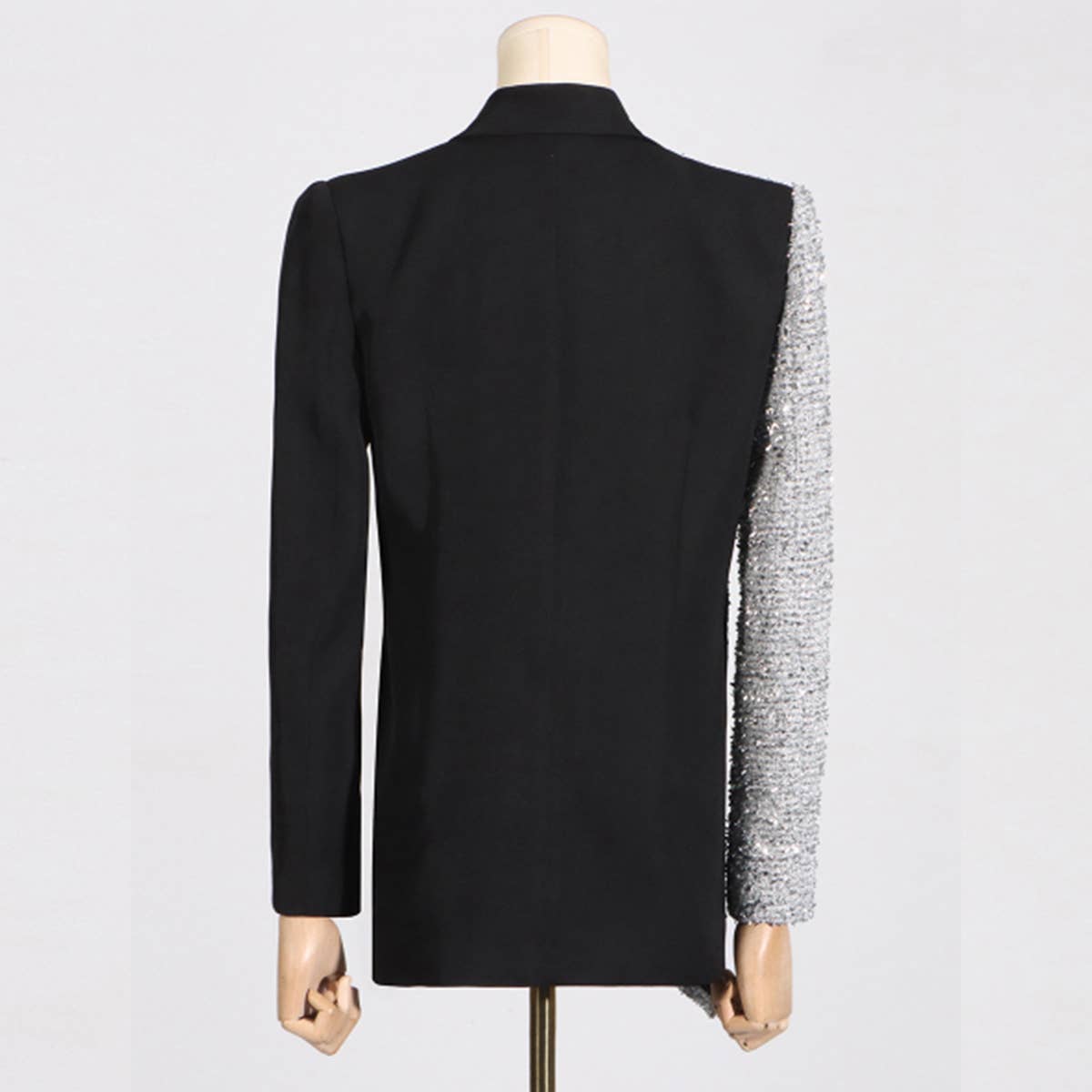 Colorblock Wool Blazer ? Slim Fit Petite Style