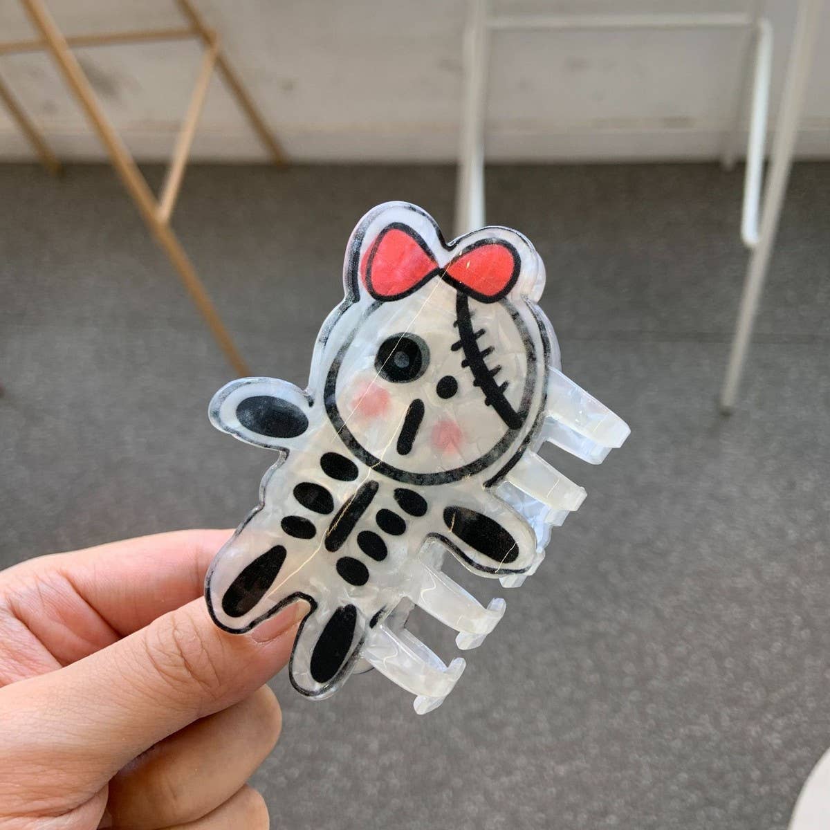 HALLOWEEN PUMPKIN BAT GHOST SKULL CLAW HAIR CLIP