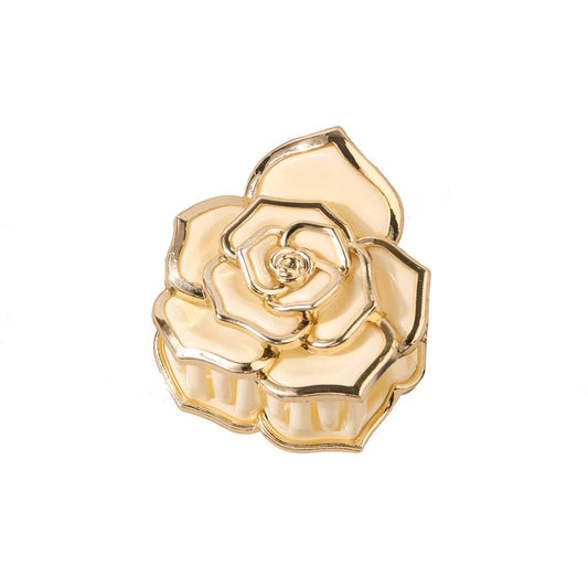Sweet Rose Flower Hair Claw ? Small & Elegant