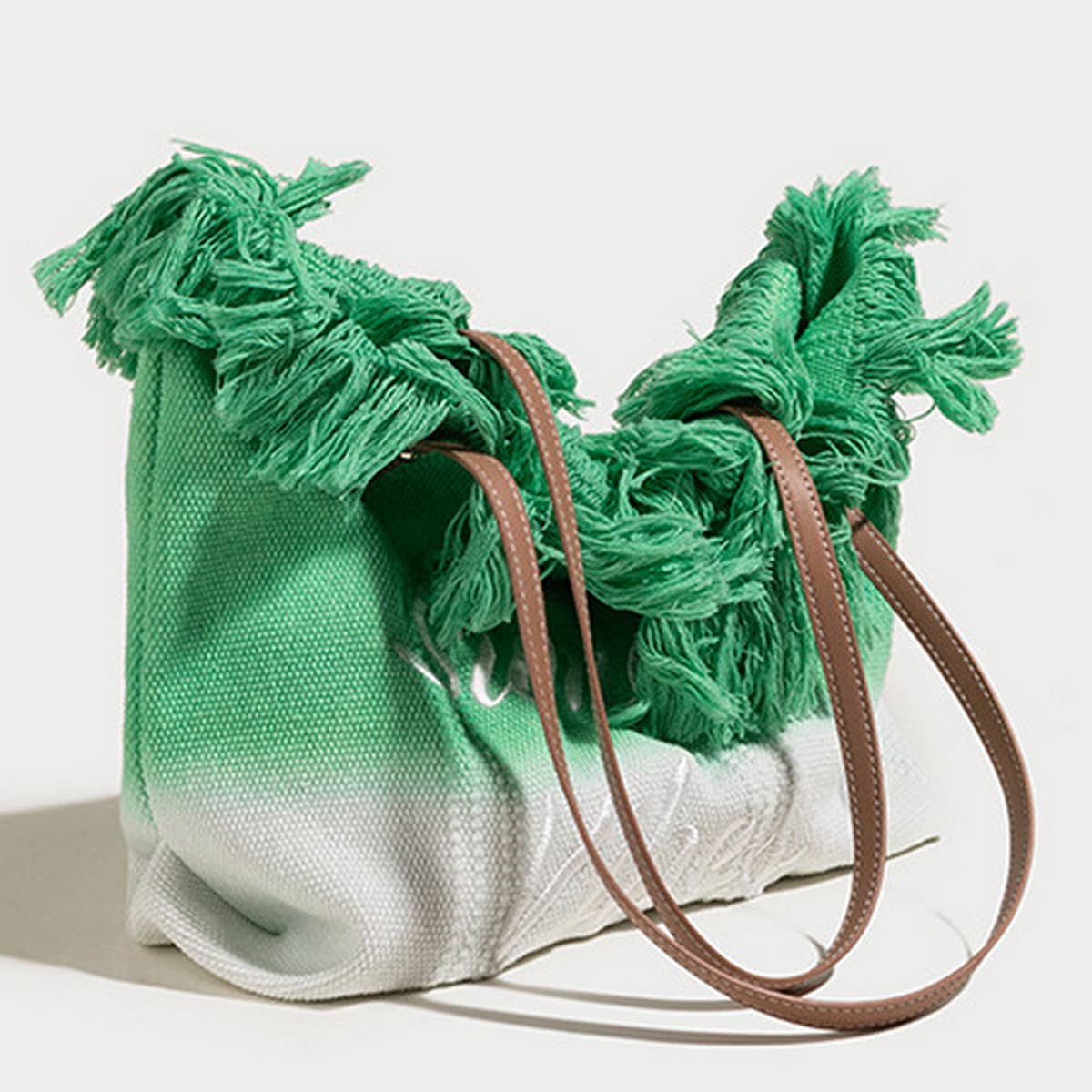 WOMEN MONOGRAM TASSEL BEACH BAG TOTE BAG_CWAB1905