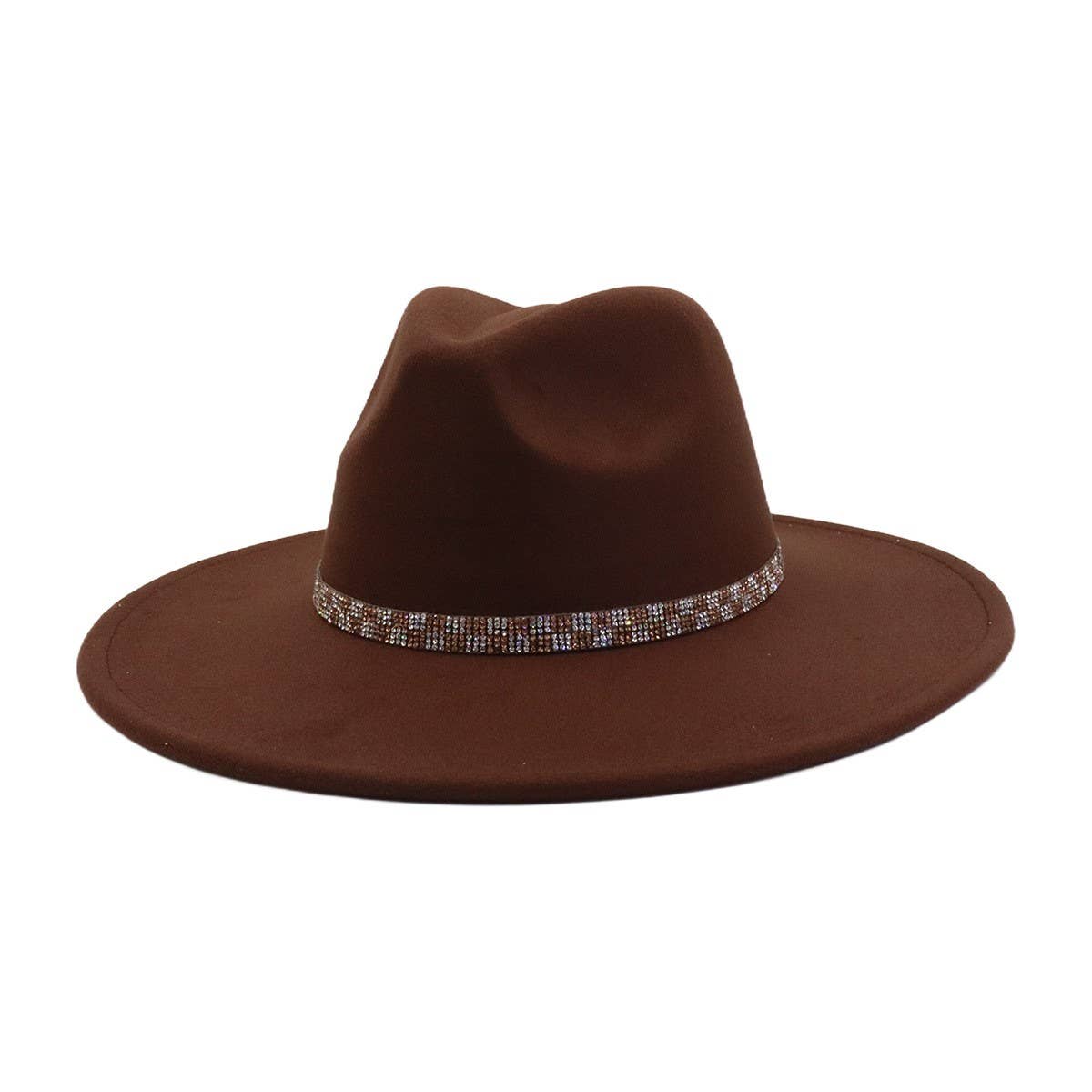 Ethnic Style Wool Blend Fedora Hat Men & Women_CWAH04379