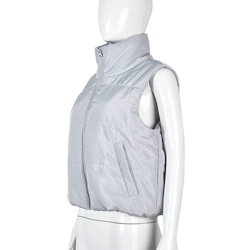 TEMPERAMENT CASUAL WARM COTTON-PADDED POCKET VEST