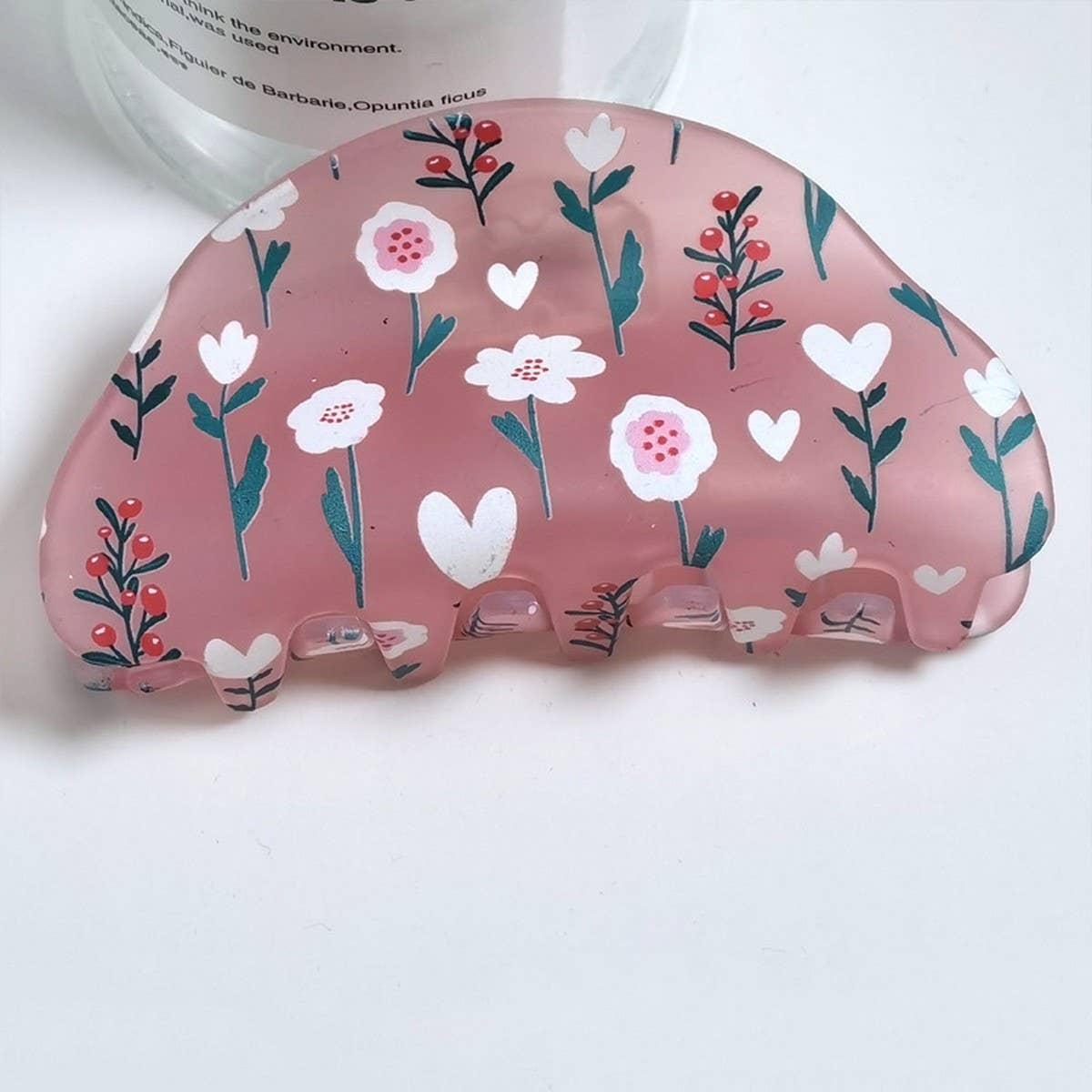 CWAHA1316_FROSTED FLOWER SERIES HAIR CLAW CLIP