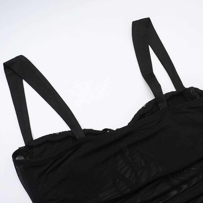 Elegant sexy A-Line Crop Top Dress