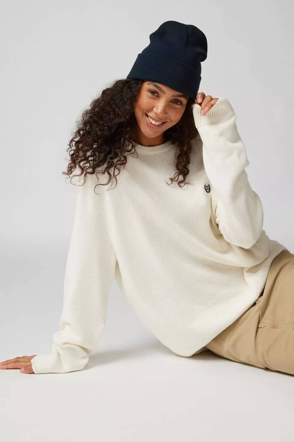 STYLISH EMBROIDERED PULLOVER SWEATER