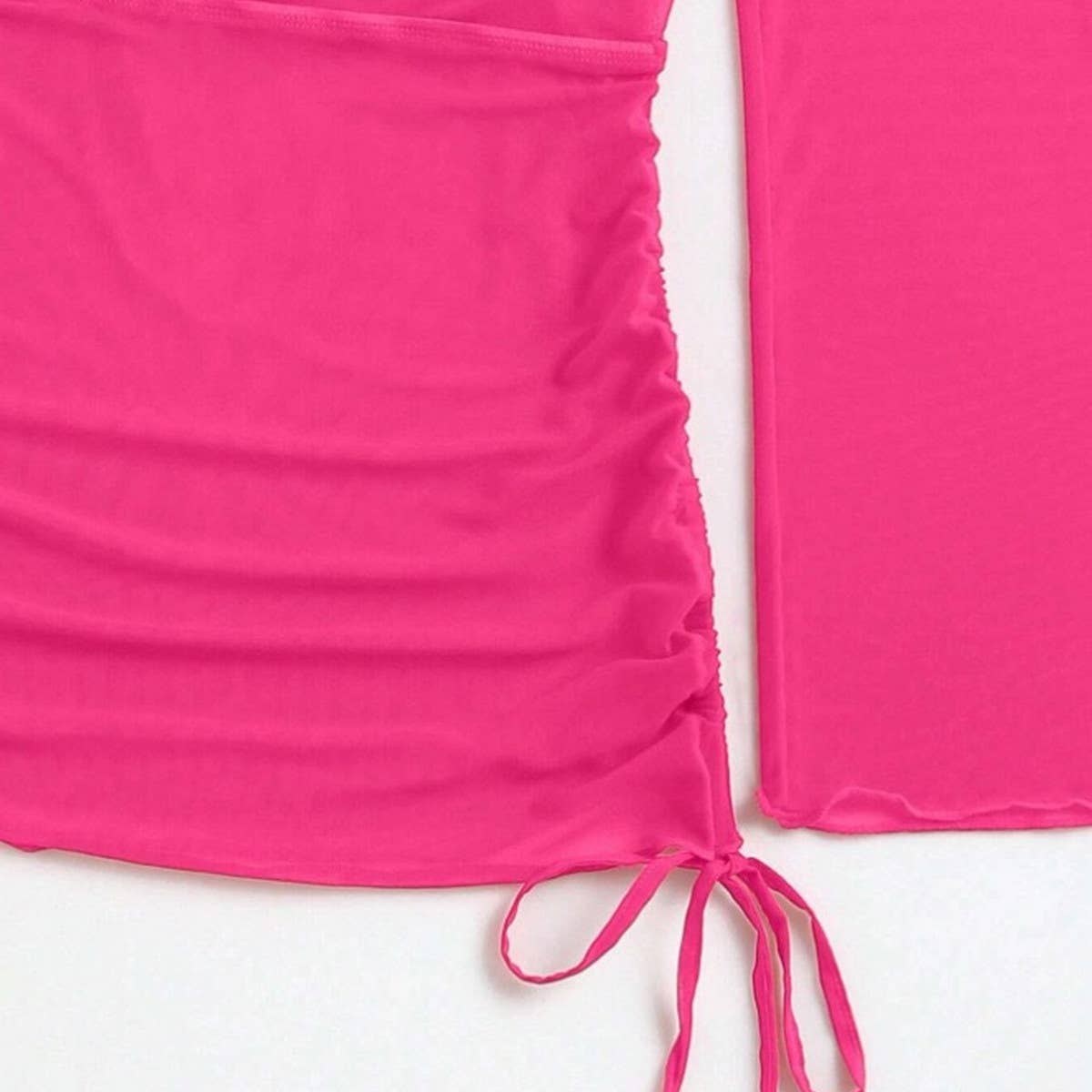 WOMEN MESH BLOUSE SWIMSUIT THREE PIECE SET