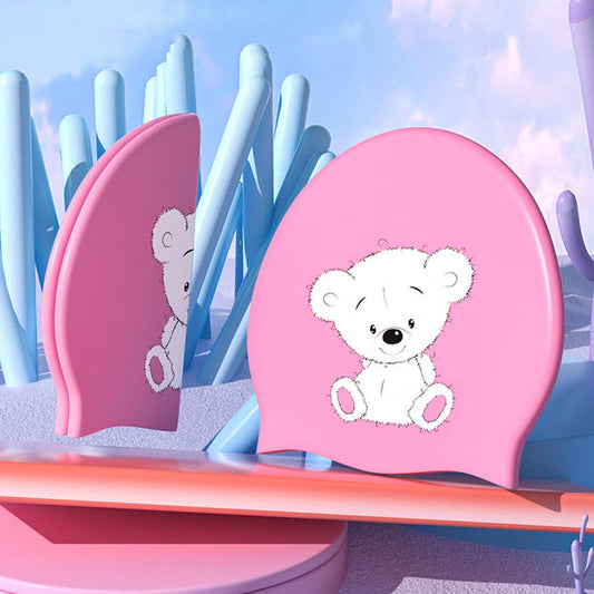 Girls' Silicone Swim Cap - Cute Cartoon XL