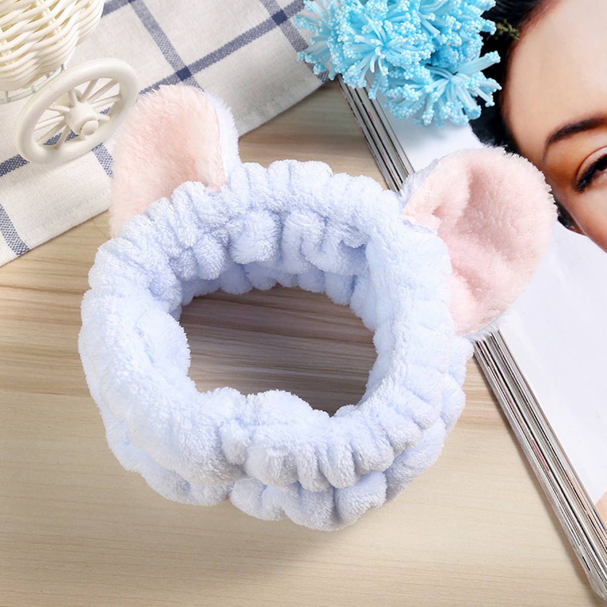 NEW CAT EARS FACE WASH HEADBAND
