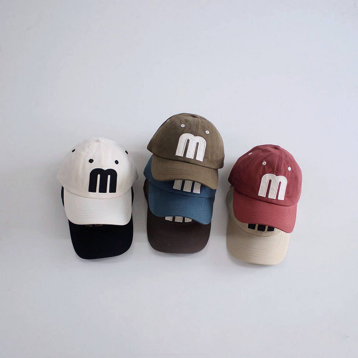 Kids¡¯ Big M Letter Baseball Cap ? Trendy Sun Hat CWAH2899