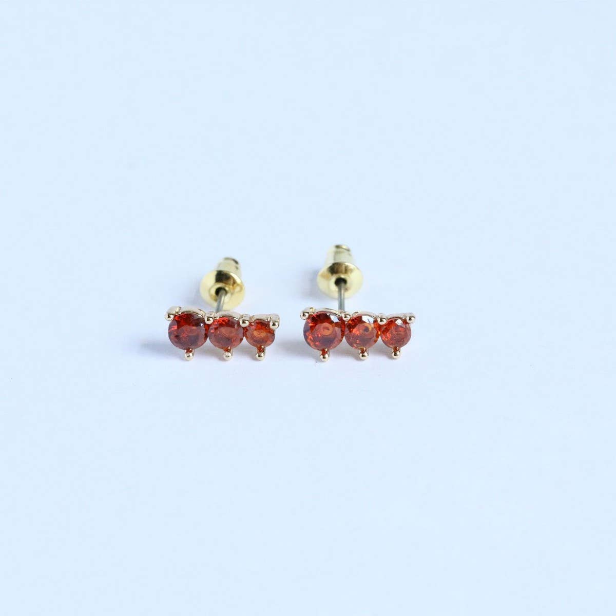 December Birthstone Stud Earrings Vintage Gift