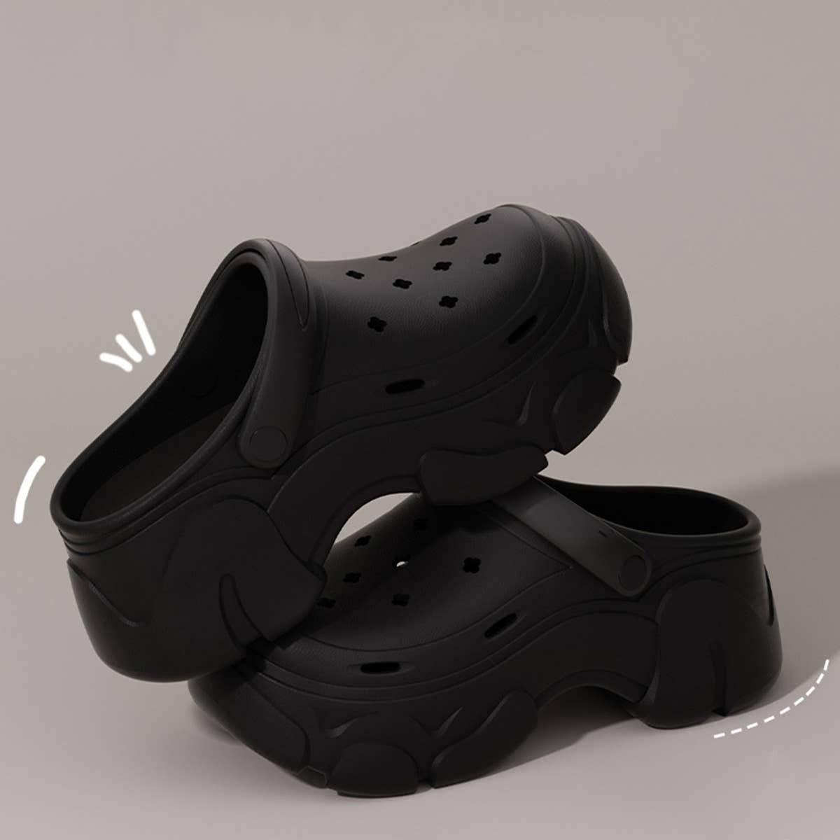 8CM THICK-SOLED OUTDOOR HOLE SANDALS_CWSHS0818