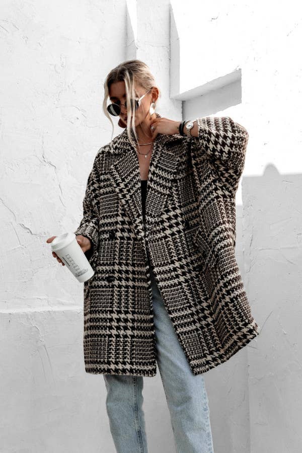 Thickened lining coat woolen jacket