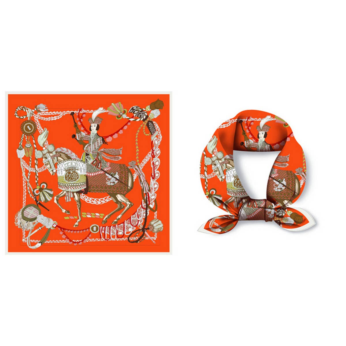 RETRO HOT SELLING PRINTED SQUARE SCARF_CWASC0658